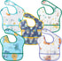 Zainpe 5Pcs Snap Baby Bibs for Boys Girls 6-24 Months Waterproof Stain