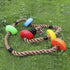 6.5ft 5 Set Rainbow Craft Colorful Climbing Rope - with Knotted Foot - Kids Ninja Rope for Ninja Warrior Slackline