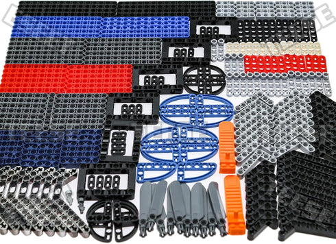 TEESE 282pcs Technic-Beam-Frame-Bricks-Set with Rotor Helicopter Minifigure, Compatible with Technic-Parts