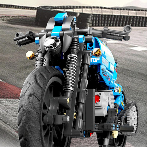 Motorcycle Toy Building Sets with 469 Particles, STEM Educational Model Kit for Children Age 8+