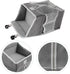 Toyvian Large Capacity Nursery Hanging Organizer Bag for Supplies and Diapers, Gray Fabric Storage with Multiple