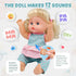 12 inch 12 SMILESSKIDDO Baby Doll, Interactive Talking Doll with Hair, Bottle, Soft Vinyl Body and Other Accessories