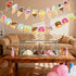 2Pcs Summer Community Ice Cream Party Decorations - Ice Cream Bar Banner & Cone Bunting Decorations for Party, Kids
