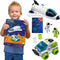 Space Toys for Kids 3-8 - Rocket Ship Toys with Solar System Mat, Space Shuttle, Astronaut Toys, Spaceship Toy for Boys