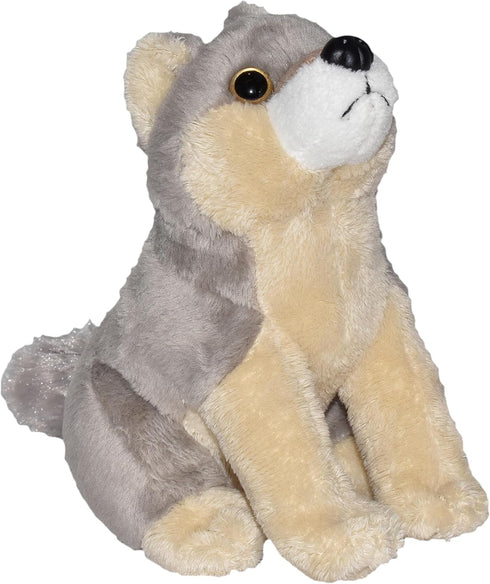 Wild Republic Wild Calls Wolf, Authentic Animal Sound, Stuffed Animal, Eight Inches,