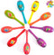 JOYIN 9 Pcs Fiesta Wooden Maracas - 9 Designs Noisemaker for Cinco De Mayo Party Favors and Mexican Decorations