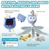 Baby Crib Mobile with Music and Lights for Boys Musical Mobile Animals for Crib Bassinet Girls Toys Hanging Portable