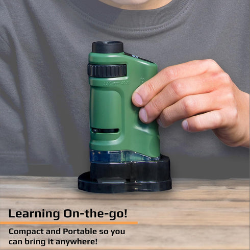 Carson Pocket Microscope, 20x-40x Zoom LED Lighted (MM-24)