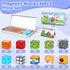 Set, 35PCS 3-5 4-8, SYSKENI Mini Magnetic Blocks Travel Magnetic Blocks Travel Toys for Kids Ages Portable Magnet Cubes