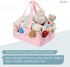 Mr. Pen- Baby Diaper Caddy Organizer, Pink with Star Pattern, Portable Car Caddy for Changing Table and Nursery