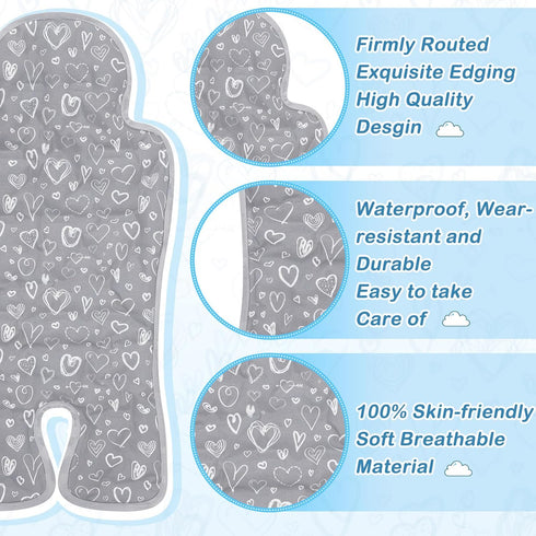 Summer Pinkunn Gel Car Seat Baby Cooling Pad for Breathable Stroller Cooler Pad Multifunctional Carseat Cooling Mat