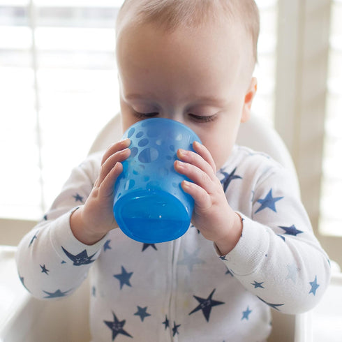 18m+, 4-Pack Dr. Brown's Toddler Tumblers, Stackable Open Training Cups, BPA-Free