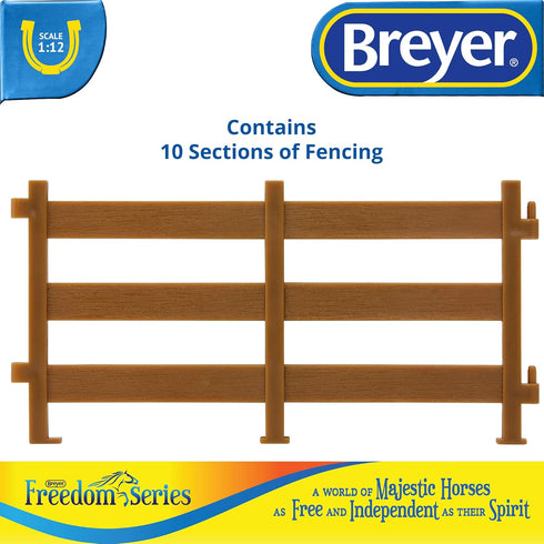 Breyer Freedom Series Horse Corral Fencing Accessories Set | 10-Piece Accessory Set | 1:12 Scale, Model #61064