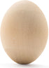 Woodpeckers 6 Quality Wood Easter Eggs to Paint, Smooth Wooden Eggs for Crafts, 2-1/2 in