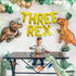 Katchon Huge Gold Three Rex Balloons - 16 Inch, Dinosaur Birthday Decorations with 3 Rex Balloons for Boy's Party