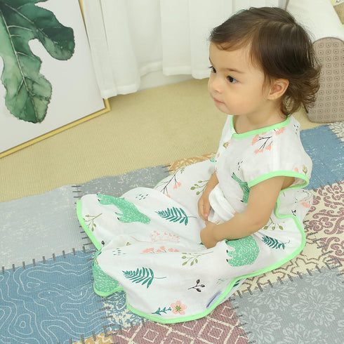 Baby Sleeping Sack, Lightweight Muslin Cotton Wearable Blanket, 12-24 Months, Summer Sleep Bag