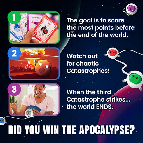 Doomlings 2-6 - A Delightful Card Game for The End of The World - Best New Strategy Card Game for Adults, Kids, & Teens