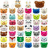 46 PCS Mini Animal Plush Toys Set - Cute Small Stuffed Toy Keychains for Party Favors and Classroom Prizes