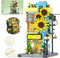 Sunflower House Building Set with LED Light, 3-Story Japanese Street View House