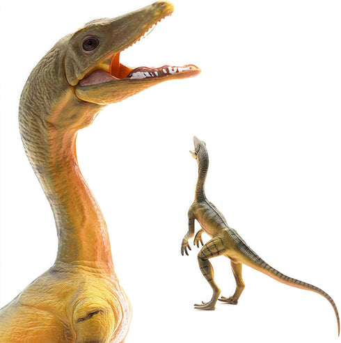Gemini&Genius Compsognathus Dinosaur Toy for Kids, Realistic Action Figure with Moveable Jaw for Display or Cake