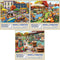 Bits and Pieces Value Set of Three 500 Piece Jigsaw Puzzles for