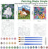 Paint-by-Numbers for Kids Ages 8-12, Acrylic Paint Set with 3 Canvas, 30 Pots, 5 Brushes, Horse Theme