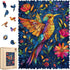 Delobil Wooden Puzzles for Adults 200 Pieces,Hummingbird Wooden Puzzles, Unique Shaped Hummingbird