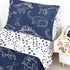 4 Set Set, Pieces Dinosaur Toddler Bedding for Boys, Soft Breathable Toddler Comforter Dino Print Navy, Includes