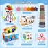 6 1 6-12 1 2 3 in Montessori Toys for Babies Months Up - Incl Pull String Toy, Stacking Cups, Tissue Box, Suction Cup
