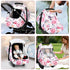 Winter Car Seat Cover Baby with Sunshade & Dual Zipper Windows - Minky Bubble Lined Windproof Soft Shell, Warm Newborn