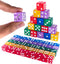 Super Z Outlet Standard 16mm Dice, Translucent Multi-Color, 50pk