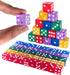 Super Z Outlet Standard 16mm Dice, Translucent Multi-Color, 50pk