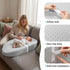 YENING Waterproof Leather Changing Pad - Washable Baby Diaper Mat - Grey