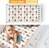 Set 3 Set Color25 Baby Crib Bedding - Highland Cow Design Nursery Bedding Pcs - Chic Soft Blanket, Sheet, Pillowcase