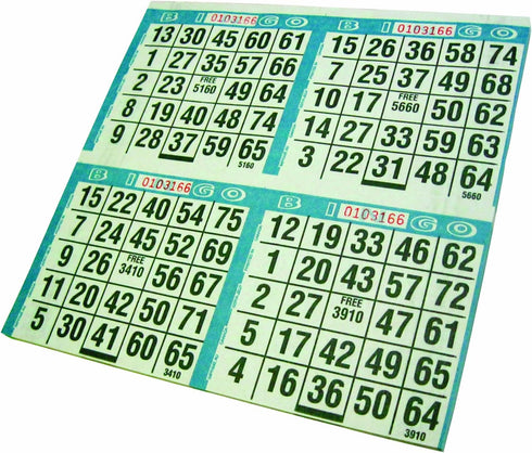 Dab 'N Stic Bingo Game Sheets, 125/Pkg