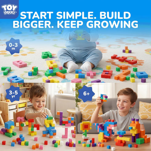 80PCS 3 4 5 6 3-5 4-8 Magnetic Blocks, Magnetic Building Blocks for Kids Ages Year Old, Magnet Cubes, Autism Montessori