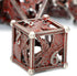 Hollow Metal Dice, HNCCESG DND Dice 3D Eagle Design, 7 pc Bloody Dice Set for Dungeons and Dragons