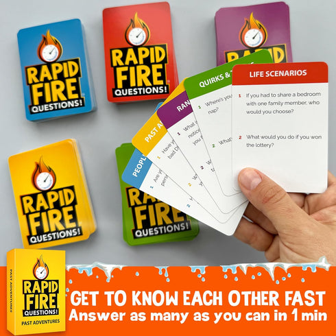 500+ 8-12 QUOKKA Icebreaker Cards with Questions - Adults Kids Family Conversation Cards Game - Break The Ice Family