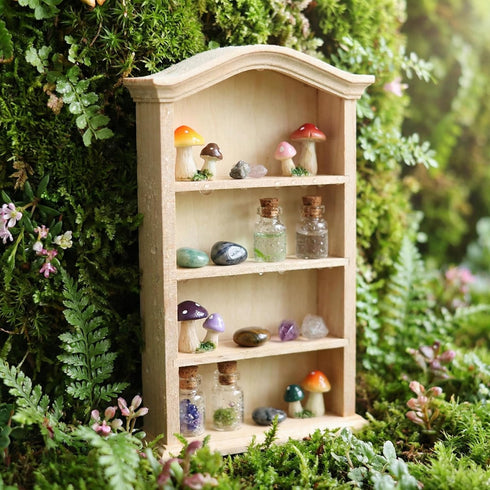 1/12 Dollhouse Wooden Bookshelf, Mini Furniture Doll Display Case Miniature Cabinet Shelf Fairy Scene Bookcase
