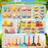 35PCS 3 Bucket,3 2 3-10 Beach Toys for Kids Sand Toys with Collapsible Dump Truck,Beach Shovel,Sand Castle Building