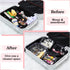 4 Packs Set Oudain Diaper Bag Organizer Pouches Clear PVC Travel Diaper Bag Waterproof Zippered Makeup Bag Dry Wet Bag