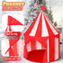 Circus Tent Red Floor, Large Playhouse Castle for Boys Girls, Indoor Outdoor Camping Activity Toys