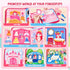 1-3, 1 JoyCat Travel Toys for Toddlers Princess Busy Book Busy Book for Year Old, Dress-Up, Unicorn & Castle Play Quiet