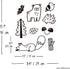 Forest Animal Wall Decals - Peel and Stick for Kids, 36 pcs Adhesive Vinyl Stickers Decor
