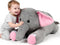 32" Big Elephant Stuffed Animal, Giant Grey Elephant Plush Toy Huge Size