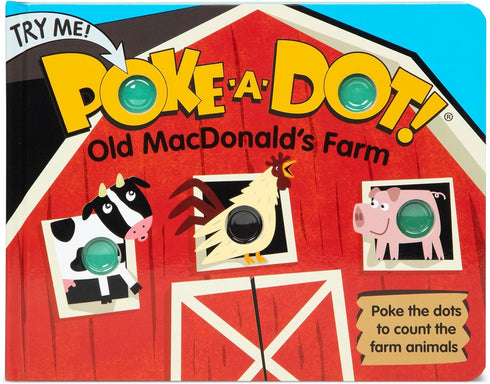 Melissa & Doug Children's Book - Poke-a-Dot: Old MacDonald’s Farm, Board Book with Buttons to Pop