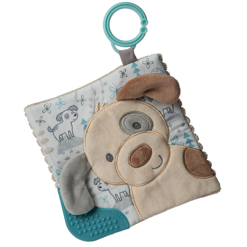 Mary Meyer Crinkle Teether Toy, Baby Paper and Squeaker, 6 x 6-Inches, Sparky Puppy