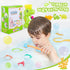 18months+ EKU Dinosaur Bath Toys for Kids Toddler Age Mold Free Water Wheels and Fishing Games Bathtub Tub Bath Time