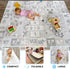 6-12 1-3 QUOKKA Baby Mat for Floor Play for Babies Months Super Soft Baby Floor Play Mat for Toddlers ABC Grey Extra