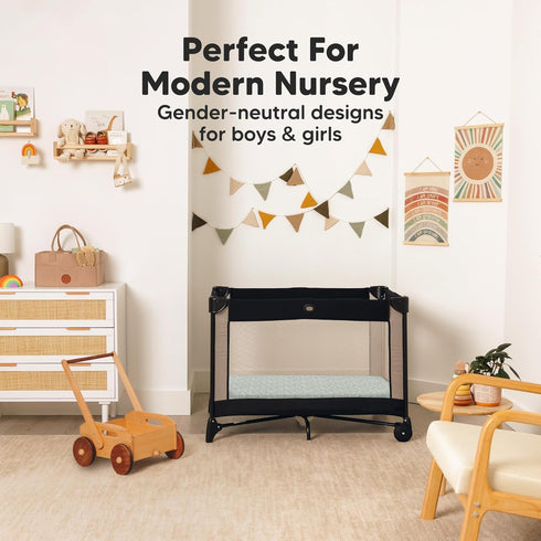 2-Pack 38x26 Pack Pack Mini Crib Sheets Fitted - N Play Sheets for and Play Mattress, Organic Cotton, Soft & Breathable